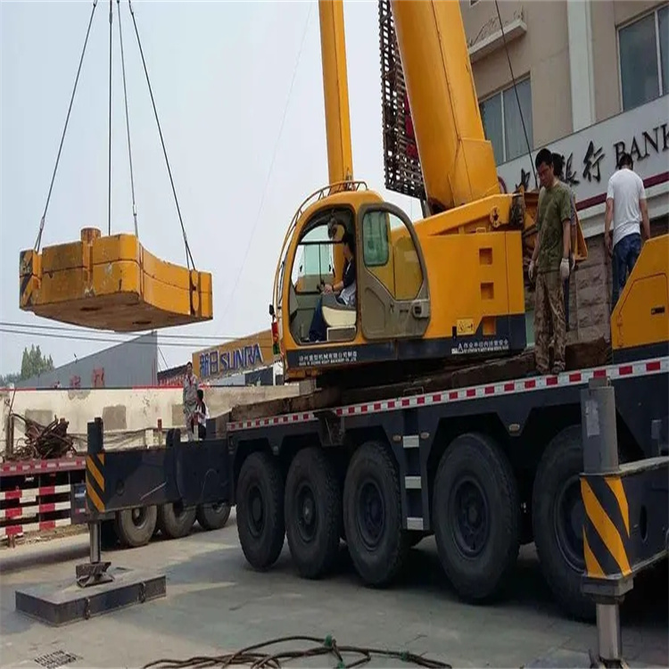 湘潭当地吊车出租|机器吊装|75吨|工厂搬迁服务